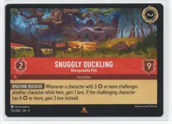 Disney Lorcana Ursula's Return Snuggly Duckling 135/204 Rare NON-FOIL - Image 1