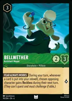 Bellwether - Assistant Mayor Foil (090) Azurite Sea Disney Lorcana - Image 1
