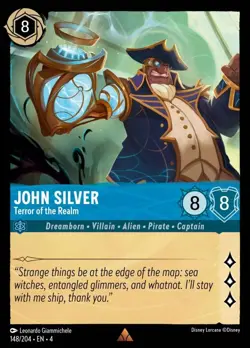 John Silver - Terror of the Realm (148) Foil Ursula's Return Disney Lorcana - Image 1