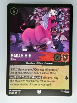 Disney Lorcana Madam Mim - Rhino Foil Reign of Jafar #69/204 NM - Image 1