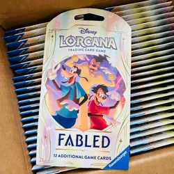EMPTY Sleeved Booster-Disney Lorcana Fabled Booster Case (48 Packs) - Image 4