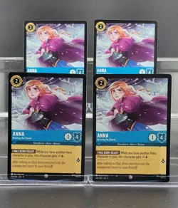 Disney Lorcana Anna - Braving the Storm 146/204 Fabled Common 4 Cards Set - Image 1