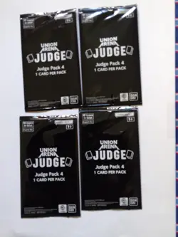 4 SEALED PACKS OF UNION ARENA JUDGE ..4 PACK DEAL - Image 1