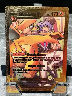 Charizard V TG03/TG30 Gold Display Card Pokemon TCG - Image 1