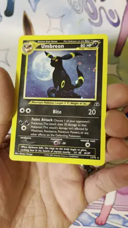 Pokemon Umbreon Holo Rare TCG Card Neo Discovery 13/75-Near Mint-Wotc vintage🔥 - Image 2