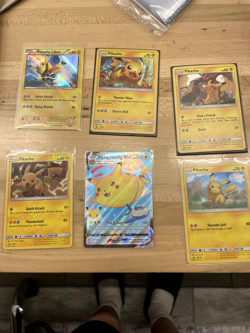 Pokemon TCG - Lot of 7 Pikachu Cards - Vmax, Libre, Promo, etc. Free Shipping! - Image 1