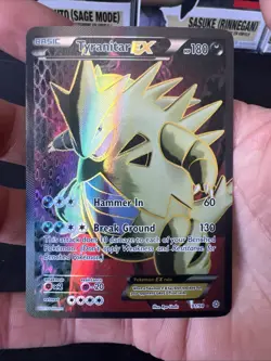 Pokemon TCG Tyranitar-EX Holo Full Art Ultra Rare Card Ancient Origins 91/98 - Image 3