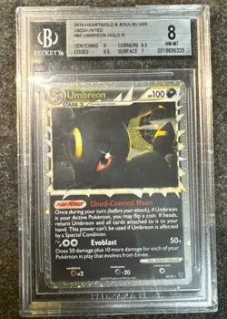 Pokemon Umbreon Prime Undaunted Holo Ultra Rare Card 2010 86/90 Beckett 8 - Image 3