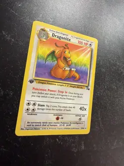 1st Edition Dargonite Fossil Set 19/62 Non-Holo Rare WOTC Pokemon Card 1999 - Image 2