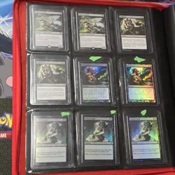 Magic MTG Binder Collection Lot 178 Cards Lots Of Foil. Some Lands. With Binder - Image 3