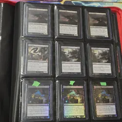 Magic MTG Binder Collection Lot 178 Cards Lots Of Foil. Some Lands. With Binder - Image 4