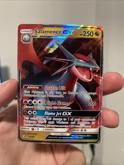 Salamence GX - 44/70 - Pokemon Dragon Majesty Sun & Moon Ultra Rare Card NM - Image 1