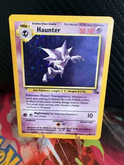 Haunter Holo 6/62 Fossil Set WOTC Pokemon Card LP-MP Vintage - Image 1