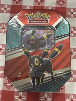 Pokemon Cards TCG Umbreon V Heroes Tin Brand New Sealed Pokemon 4 Booster Packs - Image 1