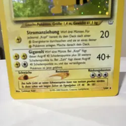 Pokemon Ampharos Neo Revelation Holo Rare 01/64 90 HP German 2000 TCG Card - Image 3
