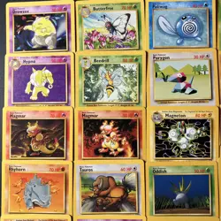 WoTC Pokemon Card Lot x36 Base Set/Jungle/Fossil - Lp/Mp - Vintage 1999 w/Rares - Image 2