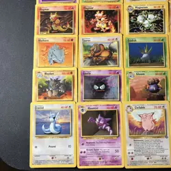 WoTC Pokemon Card Lot x36 Base Set/Jungle/Fossil - Lp/Mp - Vintage 1999 w/Rares - Image 4