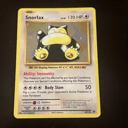Snorlax XY179 XY Black Star Promo Holo Rare Pokemon Card LP - Image 1