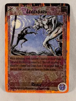 Rage Werewolf Apocalypse Umbra CCG 3 Card Lot: Flux; Legendary; & Pangaea- Foil - Image 2