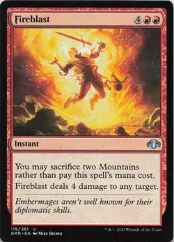 Fireblast U Dominaria Remastered 119 LP-NM - Image 1