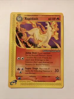 Pokemon Card - Rapidash WoTC Black Star Promo 51 Promo - Image 1