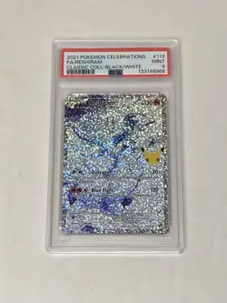 2021 Pokemon Celebrations Reshiram Full Art Black & White #113 Mint PSA 9 Card - Image 1