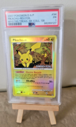 PSA 1 Pokemon Rev Holo STAMPED Pikachu Burger King Promo (DIAMOND & PERAL) PR - Image 1