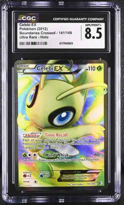 CGC 8.5 Celebi EX 2012 Boundaries Crossed 141/149 Ultra Rare Holo Pokemon Card - Image 1