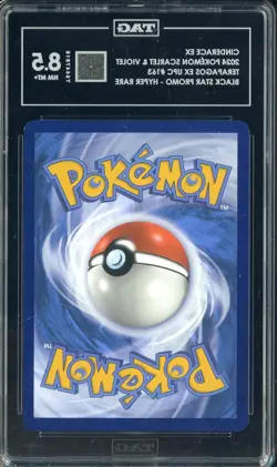 2024 Pokemon Scarlet & Violet Black Star Promo Hyper Rare Cinderace EX TAG 8.5 - Image 2