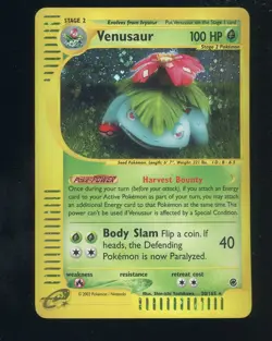 2002 Pokemon Expedition 30/165 Venusaur Holo Rare - Image 1