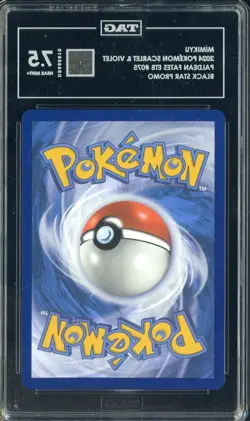 2024 Pokemon Scarlet & Violet Black Star Promo Paldean Fates ETB Mimikyu TAG 7.5 - Image 2