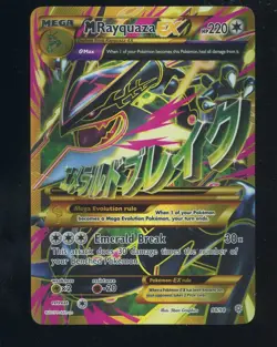 M Rayquaza EX (Shiny Full Art) 98/98 XY - Ancient Origins Holo Pokemon - Image 1