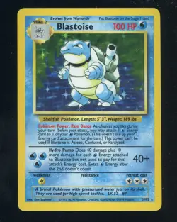 1999 Pokemon Base Set #2/102 Blastoise Holo - Image 1