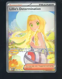 Pokemon 2025 Lillie's Determination 184/132 Mega Evolution - MEG EN SIR - Image 1