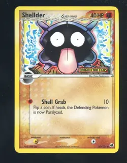 2006 Pokemon EX Dragon Frontiers Shellder-Reverse Foil #63/101 - Image 1