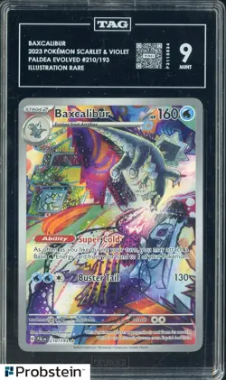 2023 Pokemon Scarlet & Violet Paldea Evolved #210/193 Baxcalibur TAG 9 - Image 1
