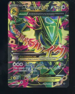Pokemon M Rayquaza EX Full Art Ultra Rare 105/108 Roaring Skies Holo Card - Image 1