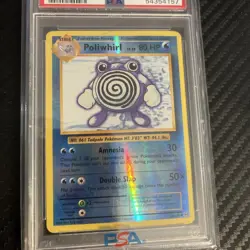 Poliwhirl 2016 XY Evolutions Reverse Holo Foil Pokemon Card #24/108 PSA 8 - Image 3