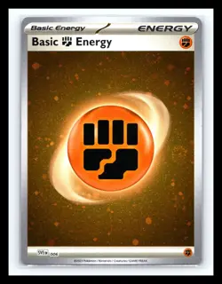 💥 Pokemon TCG Fighting Energy Cosmos Holo SVE 006 Pokemon 151 w/ 1 Swirl 🌀 - Image 1