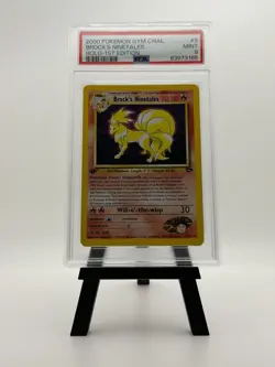 2000 Pokemon 1st Edition Brock’s Ninetales Holo Rare Gym Challenge 3/132 PSA 9! - Image 1