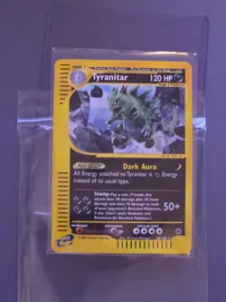Tyranitar Expedition Base Set Reverse Holo Rare Pokemon 66/165 (MP) - Image 1