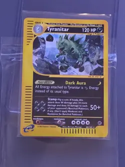 Tyranitar Expedition Base Set Reverse Holo Rare Pokemon 66/165 (MP) - Image 2