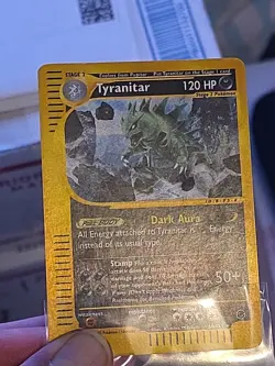 Tyranitar Expedition Base Set Reverse Holo Rare Pokemon 66/165 (MP) - Image 3