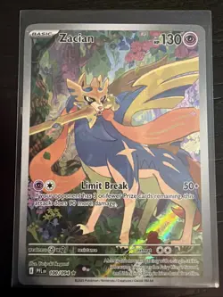 Pokemon TCG Zacian Me02: Phantasmal Flames 100/094 Illustration Rare Holo - Image 1