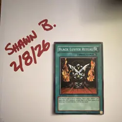 Konami Yu-Gi-Oh! Black Luster Soldier Black Luster Ritual SYE 1st Edition - Image 4