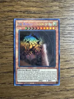 Yugioh Winged Dragon Of Ra Ghost Rare LED7 1st Edition NM - Image 1