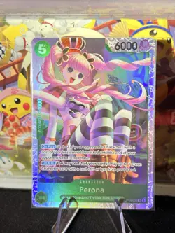 One Piece OP14-033 Perona SR OP14 The Azure Sea's Seven Foil English NM #4 - Image 1