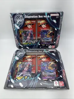 One Piece TCG Illustration Box Vol. 6 LOT OF 2 BRAND NEW AND SEALED - Image 1