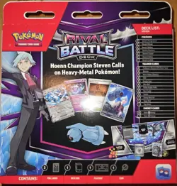 Pokemon Cards - Rival Battle Deck - STEVEN (60-Card Deck, Deck Box, Playmat +) - Image 3