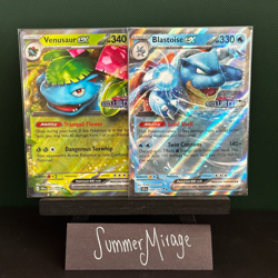 Venusaur & Blastoise ex Stellar Crown Stamp -Miscellaneous Cards & Products MCAP - Image 1